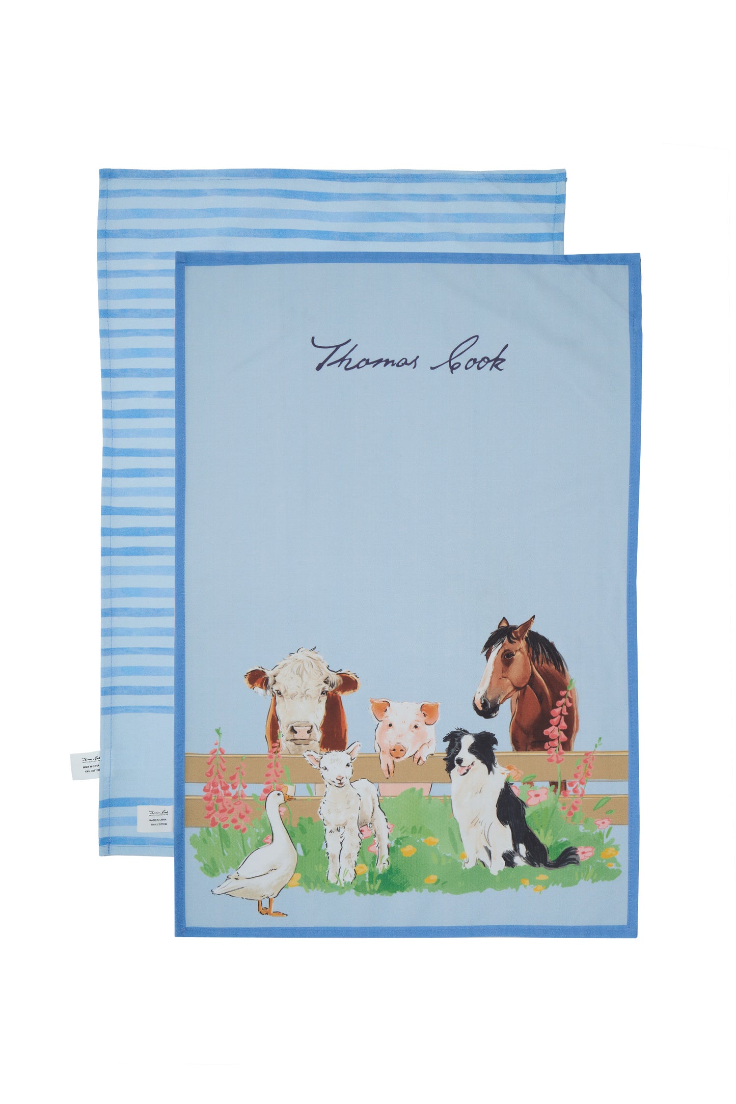 Thomas Cook Tea Towel - 2 Pack - Light Blue - TCP2905TWL