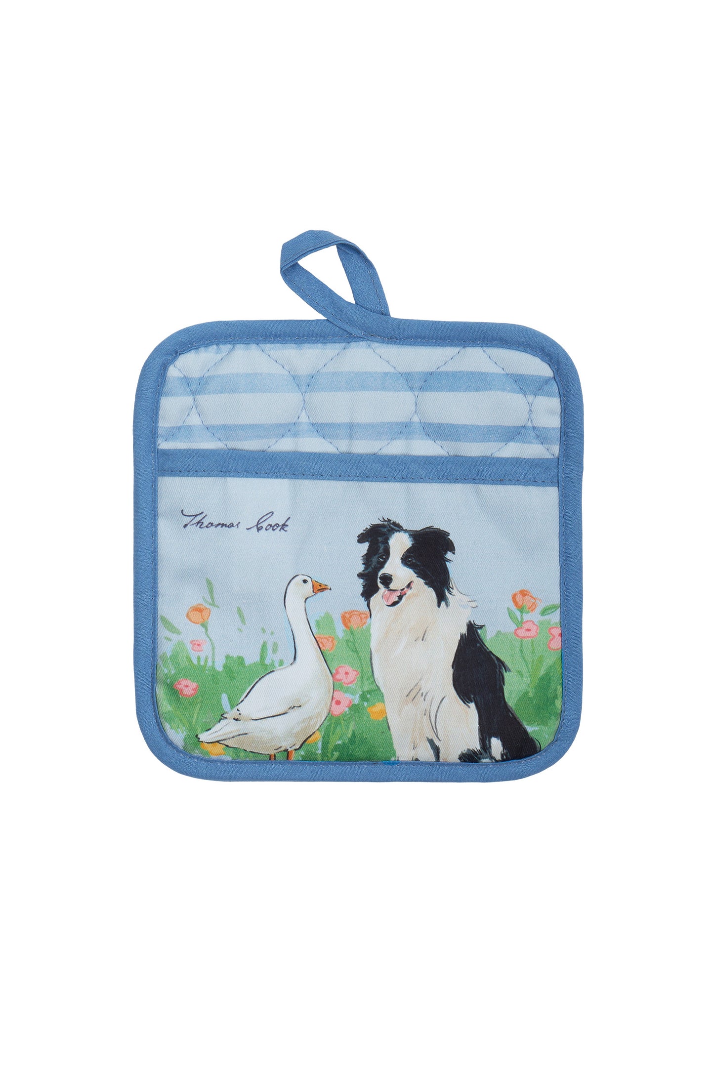 Thomas Cook Oven Mitt and Pot Holder Set - Light Blue