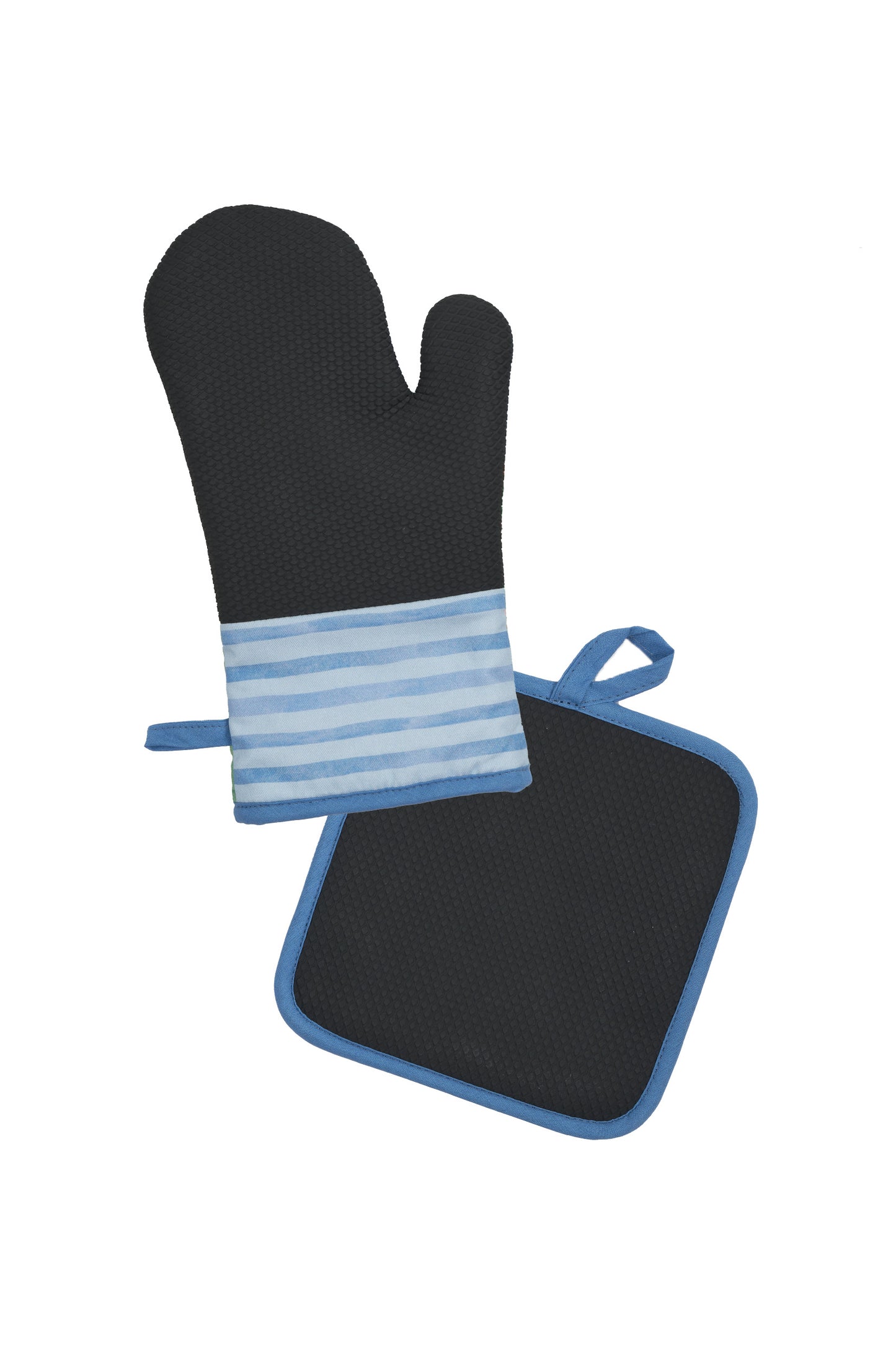 Thomas Cook Oven Mitt and Pot Holder Set - Light Blue