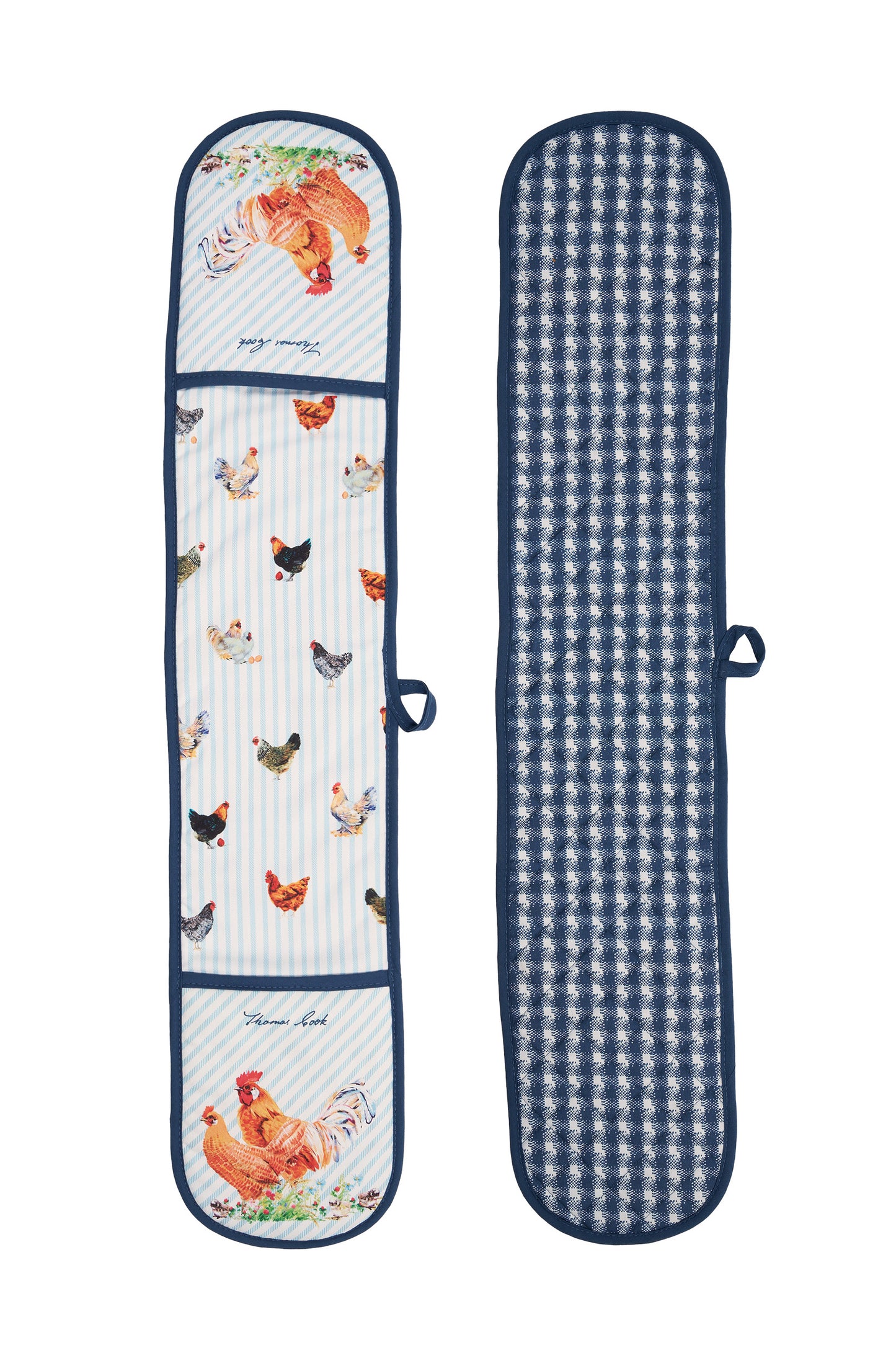 Thomas Cook Double Oven Glove - Navy/White