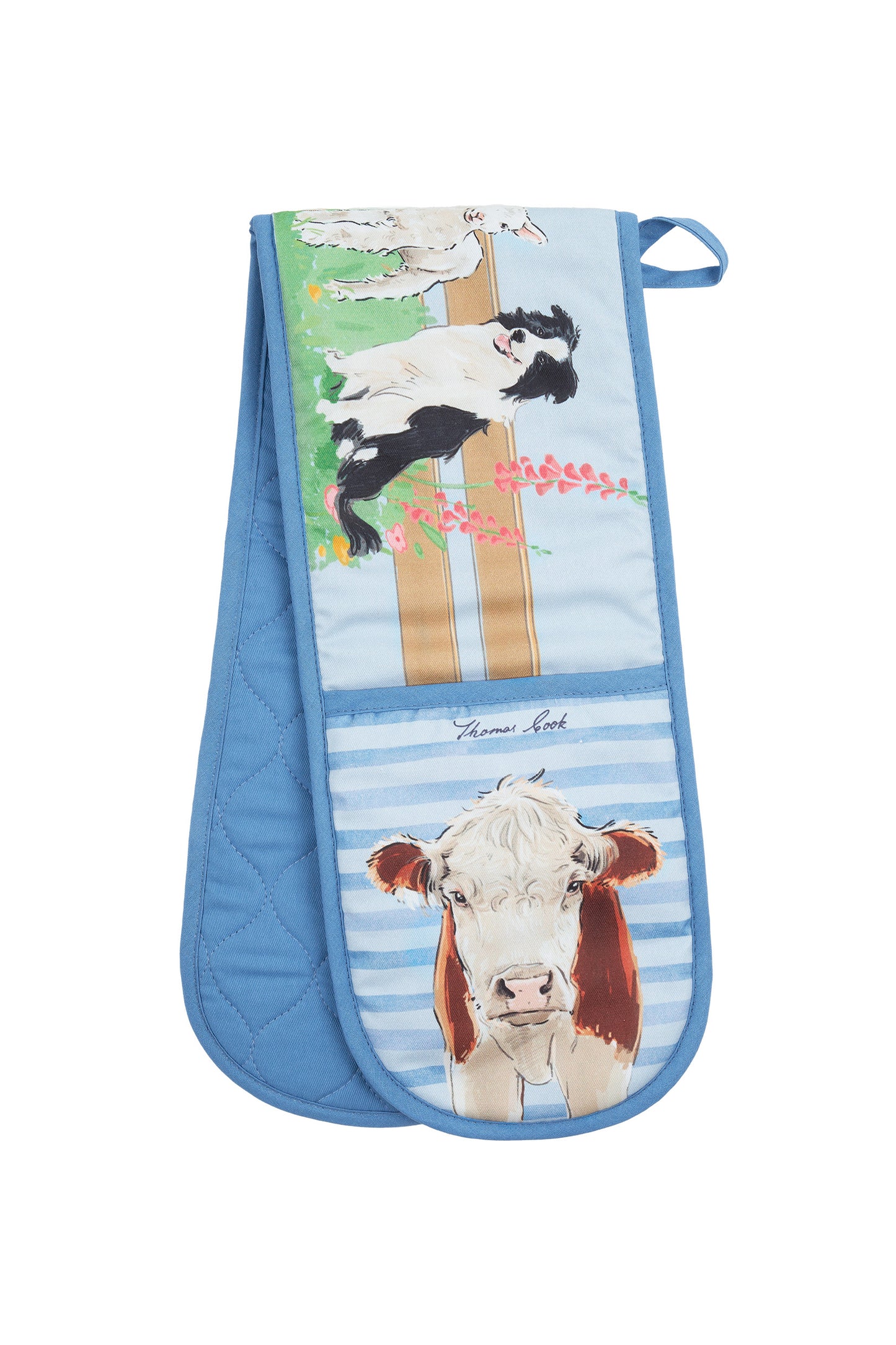 Thomas Cook Double Oven Glove - Light Blue