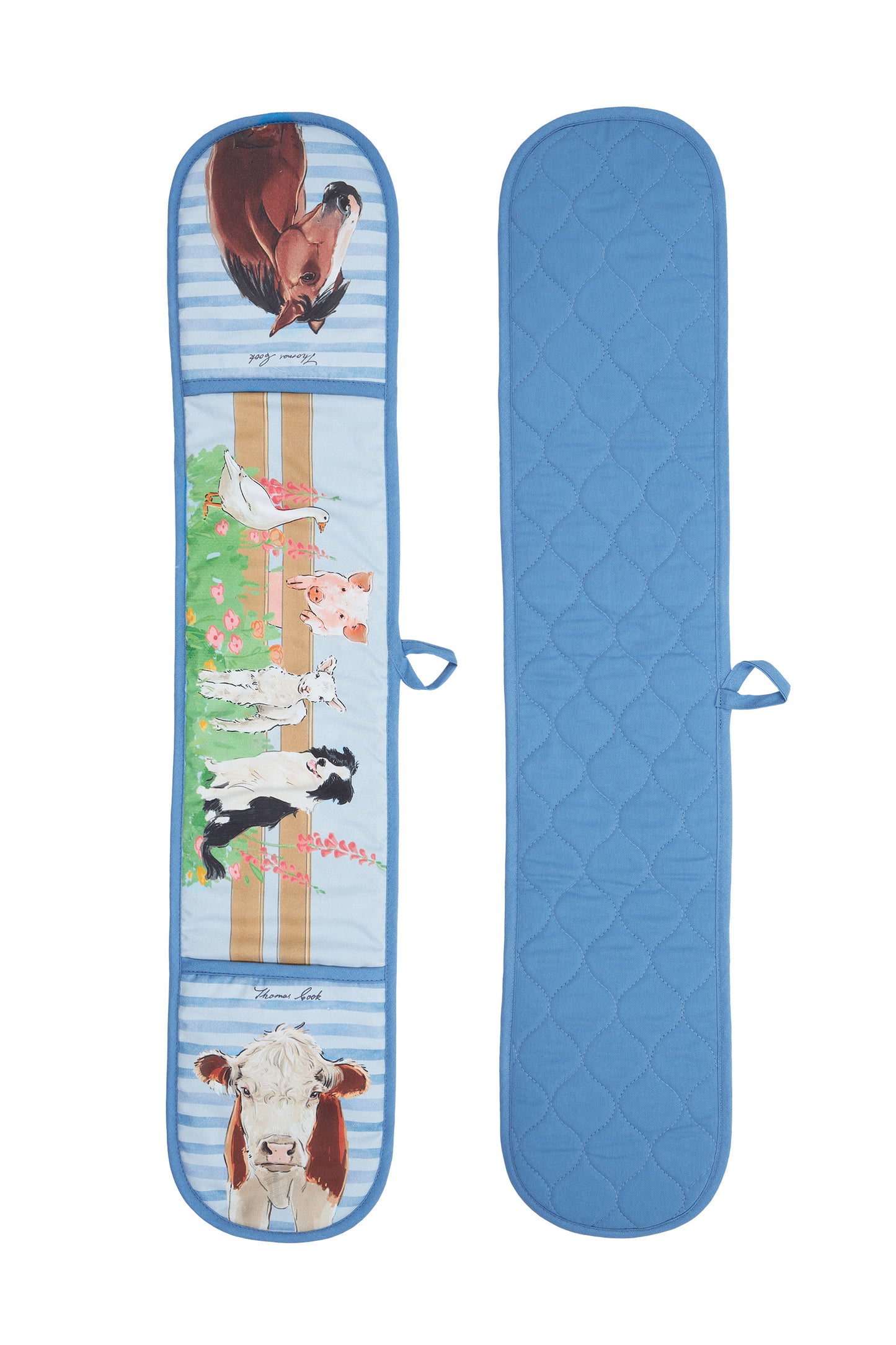 Thomas Cook Double Oven Glove - Light Blue