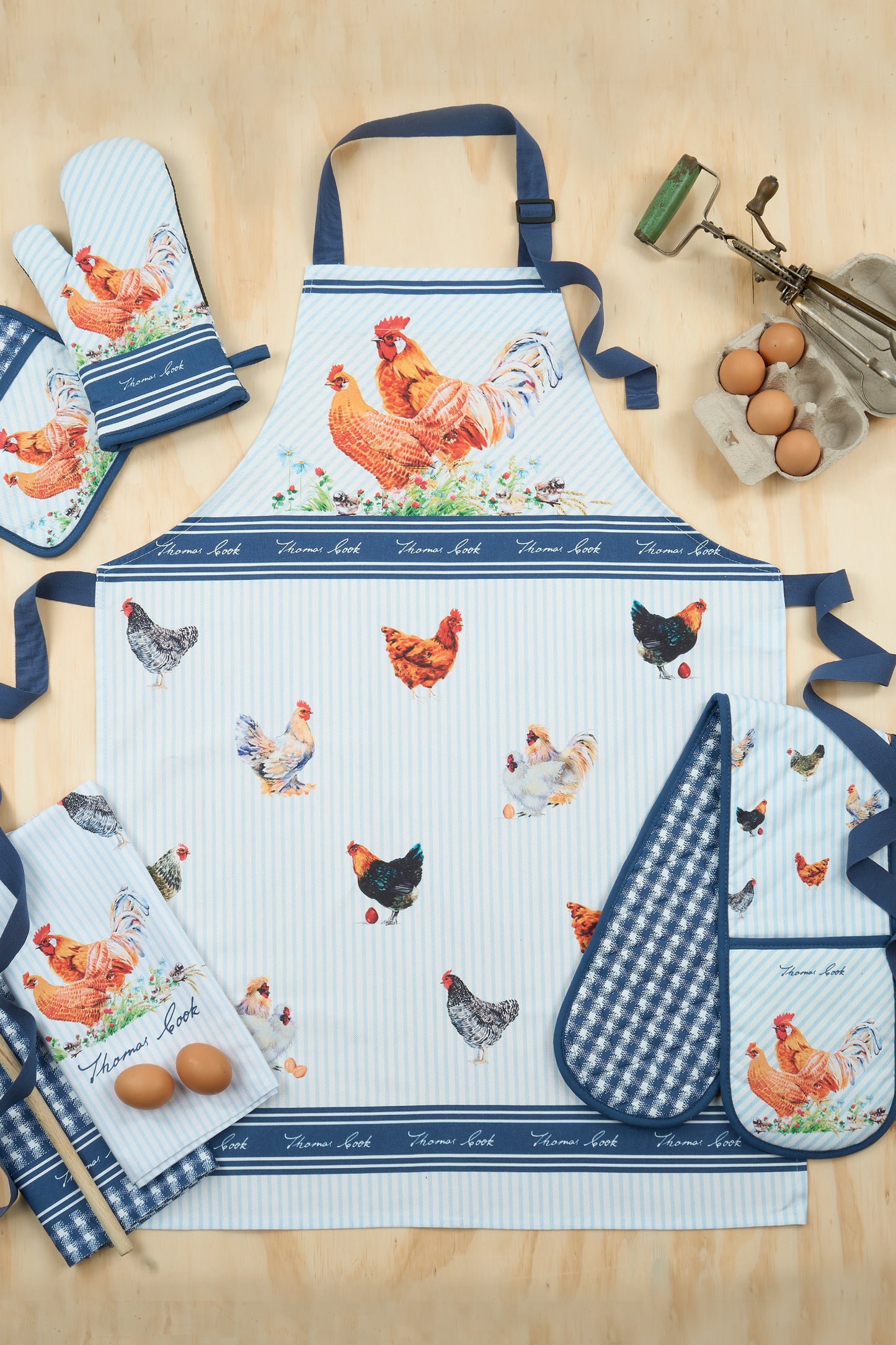 Thomas Cook Apron - Navy/White