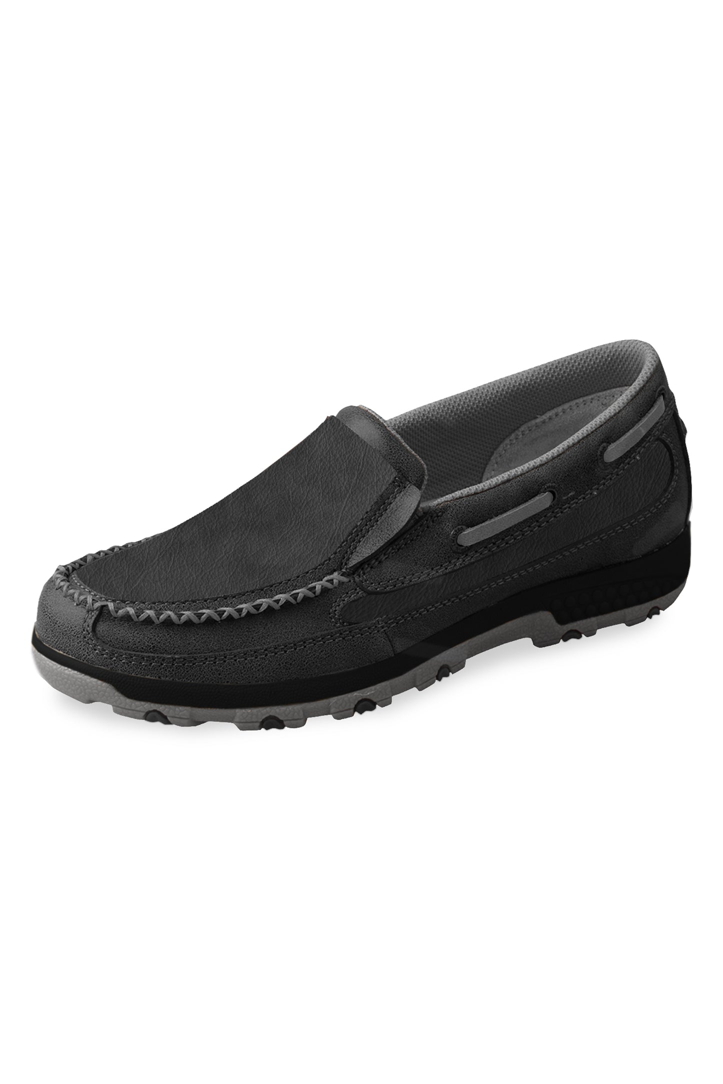 Twisted X Ladies Stitch Cell Stretch Slip On Mocs - Black Dove - On Sale