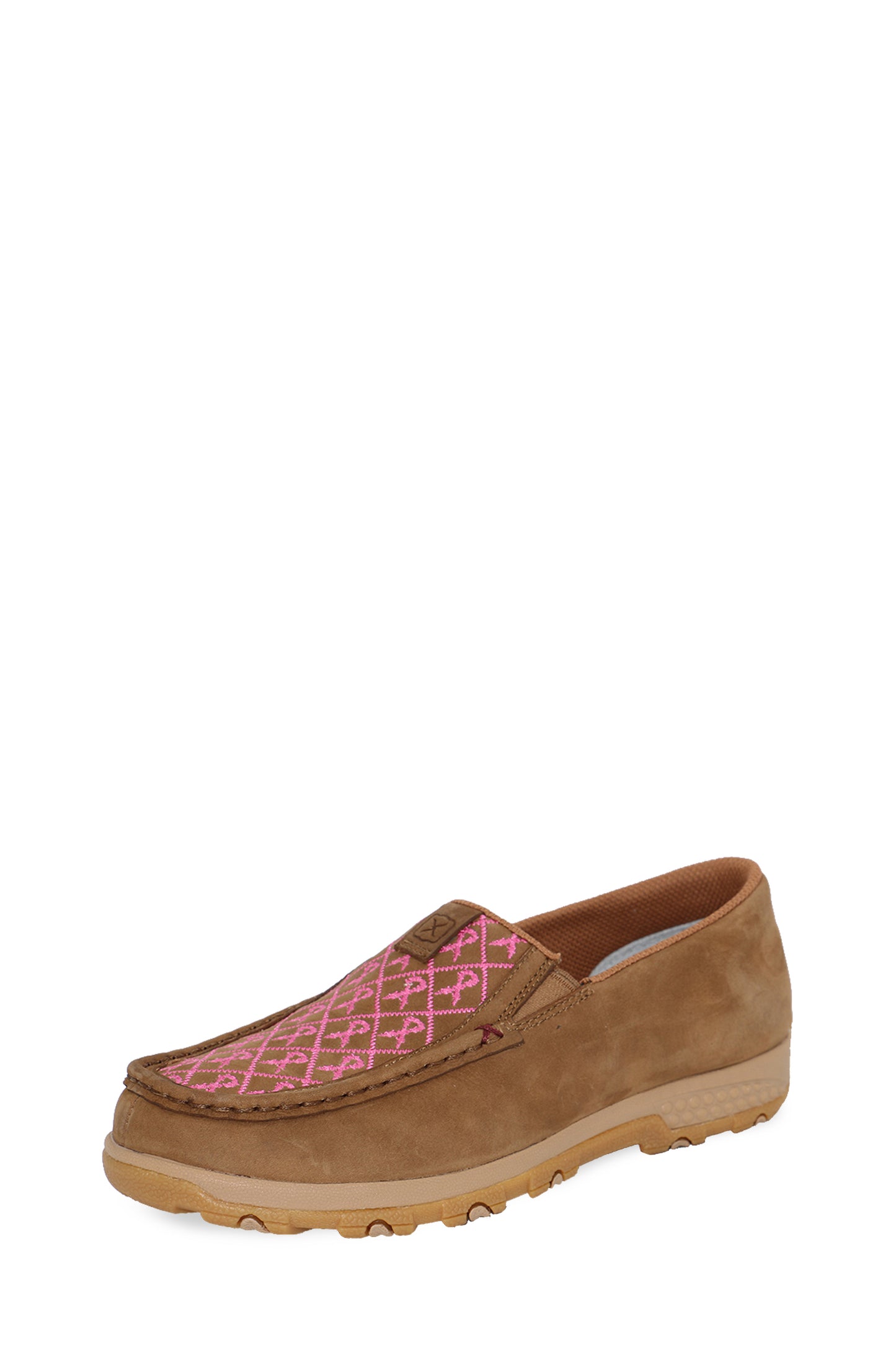 Twisted X Ladies Pink Ribbon Cellstretch Slip On Mocs