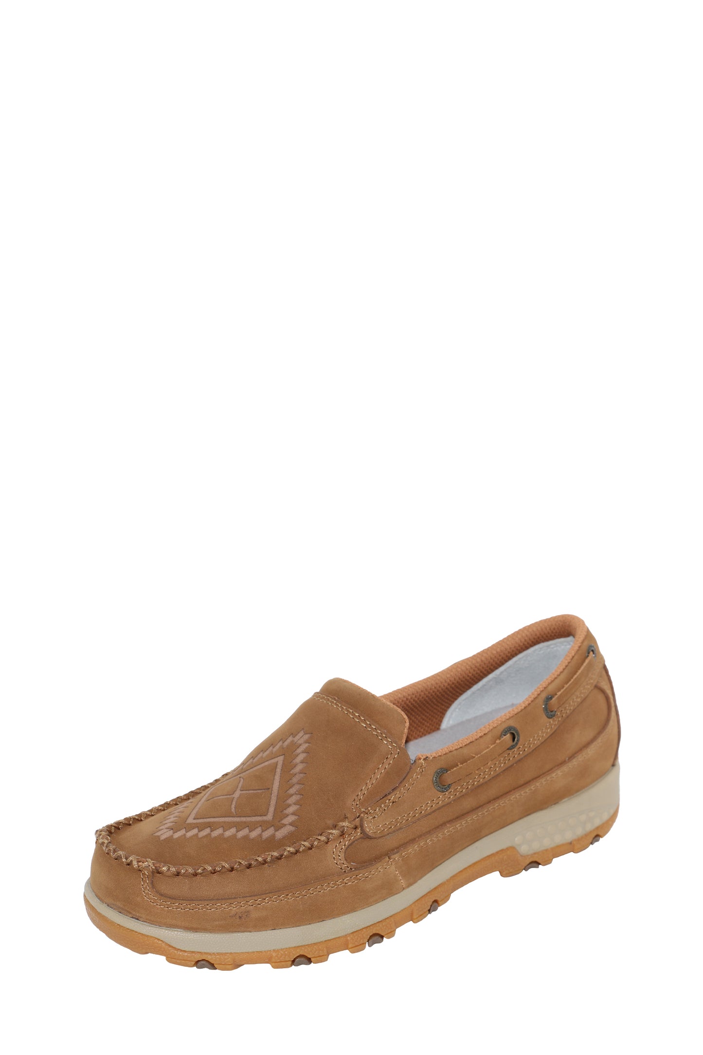 Twisted X Ladies Logo Cellstretch Slip On Moc - Brown