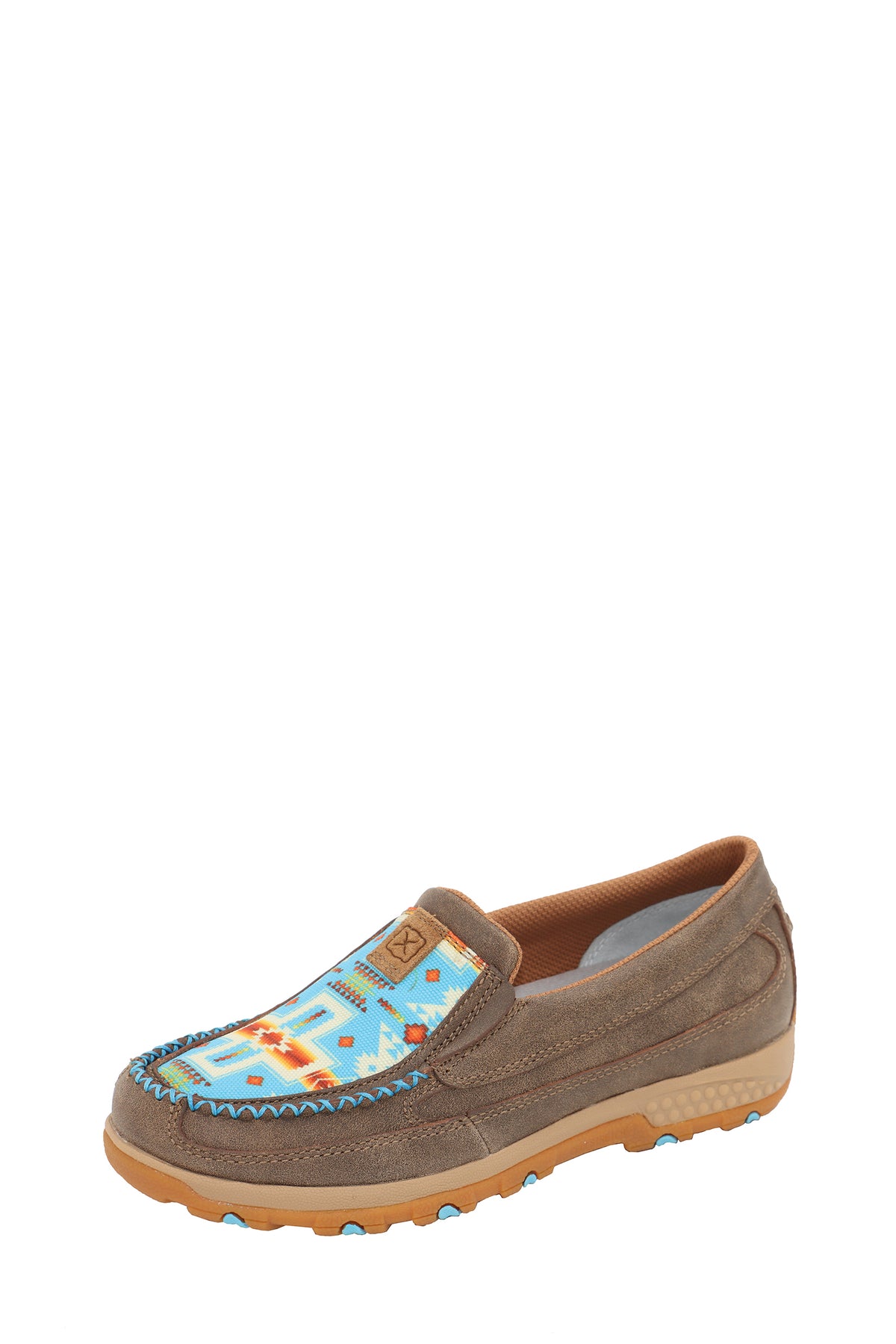 Twisted X Ladies Leaf Aztec CellStretch® Mocs Slip On - TCWXC0081