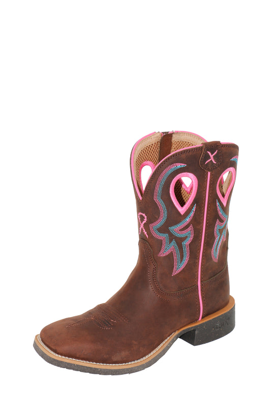Twisted X Ladies 9” Pink Tech X®2 Zip Boot - TCWXTR019