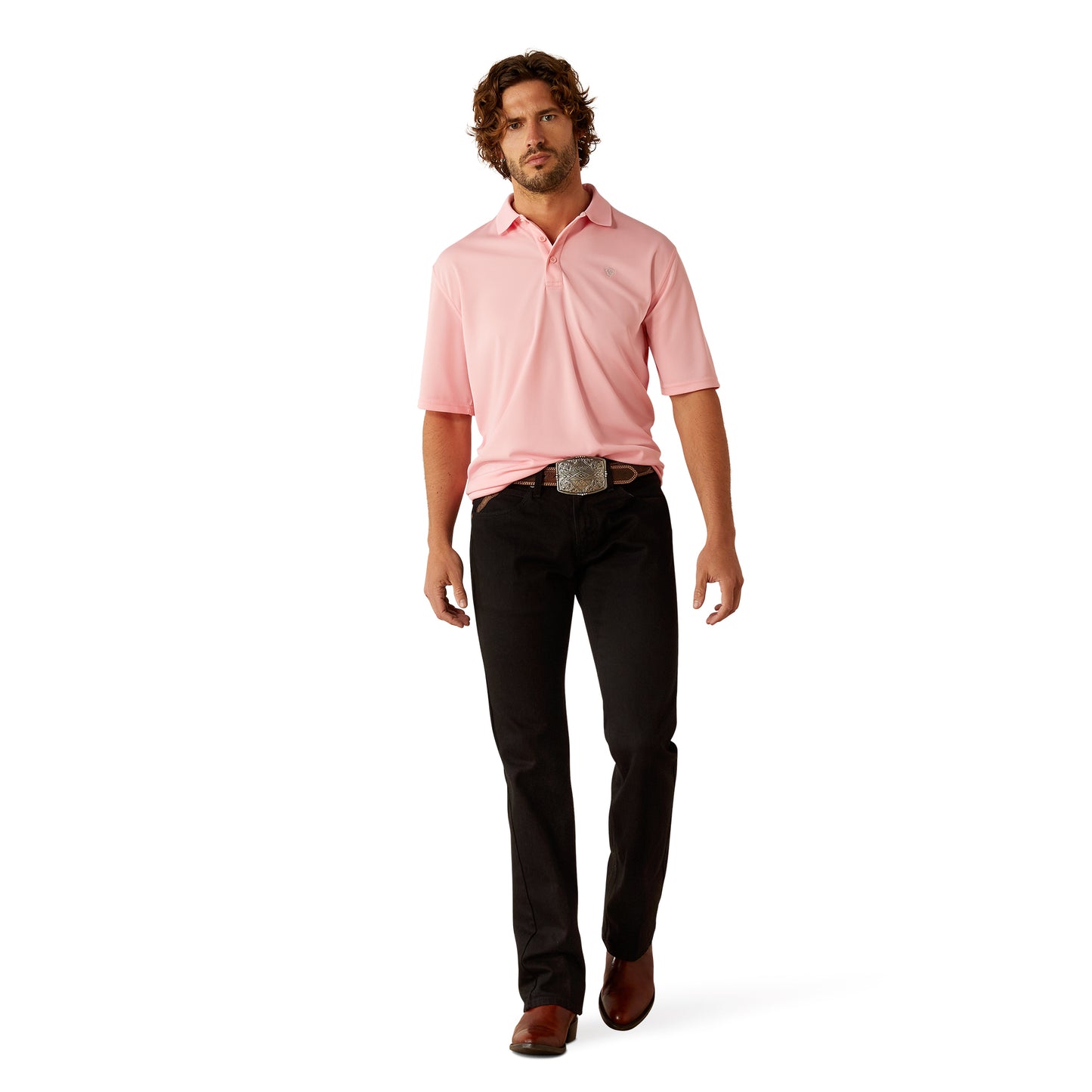 Ariat Mens TEK Polo - 10055252 - Pink