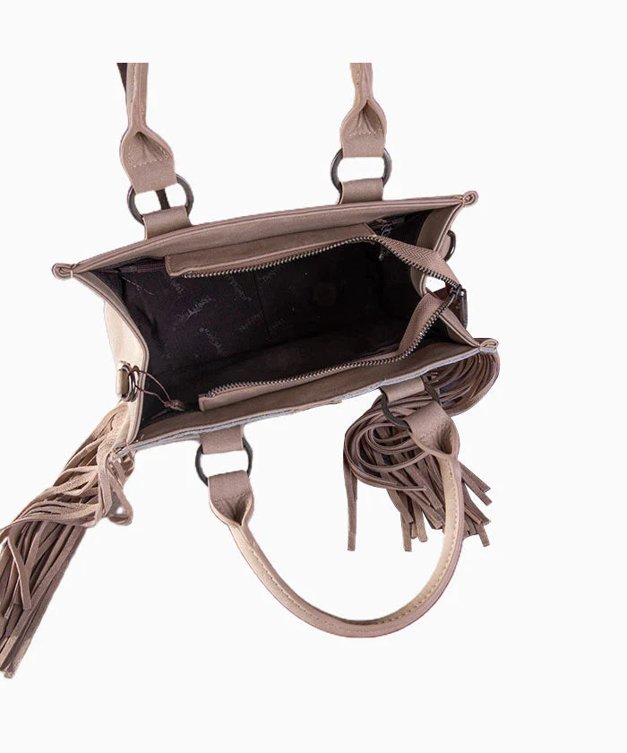 Trinity Ranch Hair-On Cowhide Carry Tote/Crossbody - Brown - TR1468120