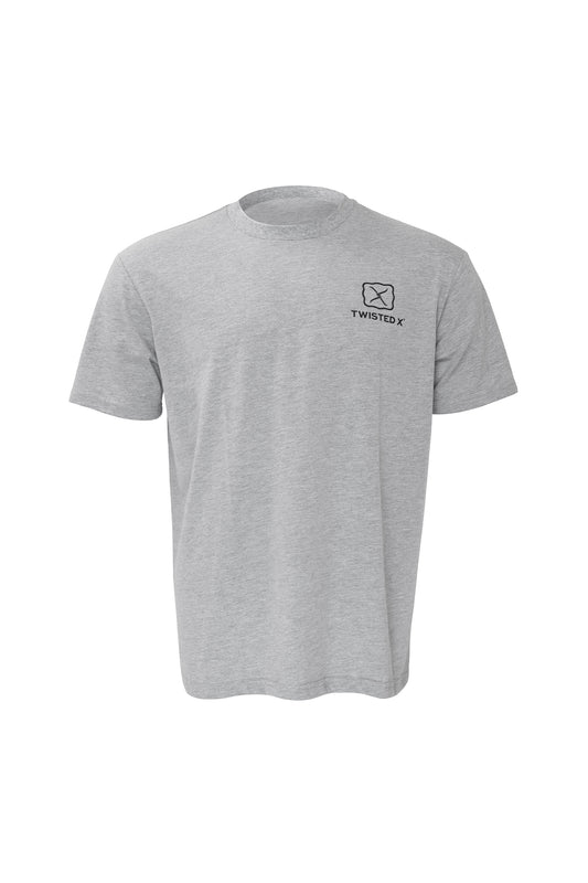 Twisted X Mens Grey Horse S/S Tee - W5W1557002
