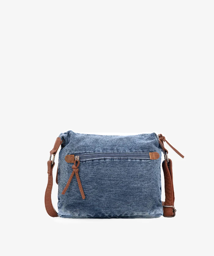 Wrangler Floral Tooled Denim Crossbody - WG103-2009