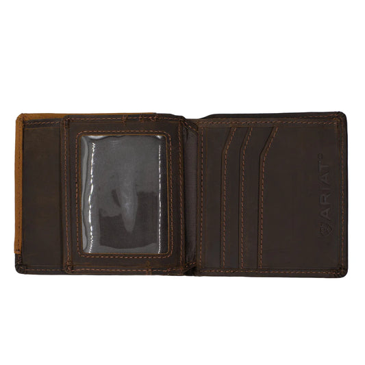 Ariat Bi-Fold Wallet - Two Toned Accent Overlay - WLT2103A