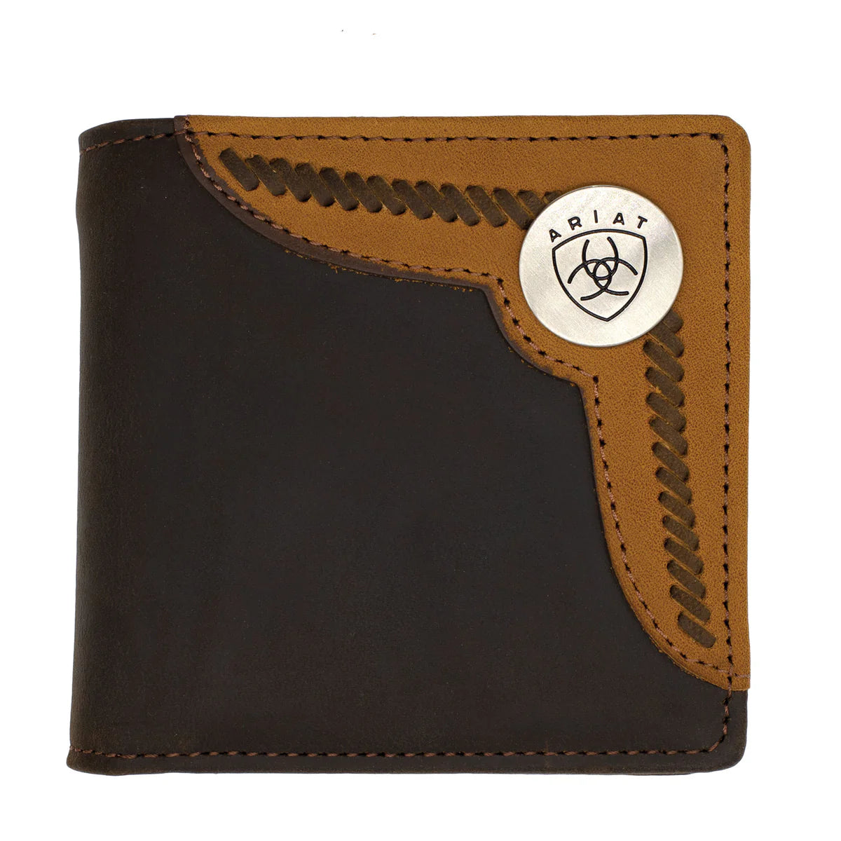 Ariat Bi-Fold Wallet - Two Toned Accent Overlay - WLT2103A