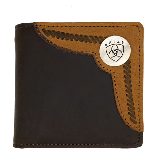 Ariat Bi-Fold Wallet - Two Toned Accent Overlay - WLT2103A