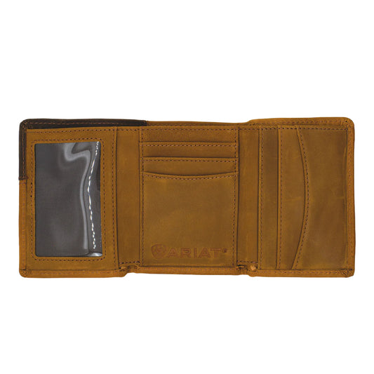 Ariat Tri-Fold Wallet - Two Toned Accents