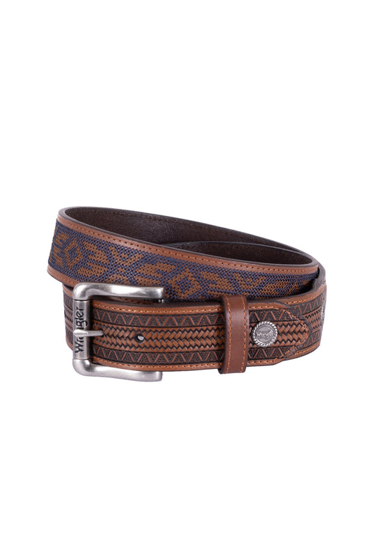 Wrangler Valen Belt - Tan/Navy