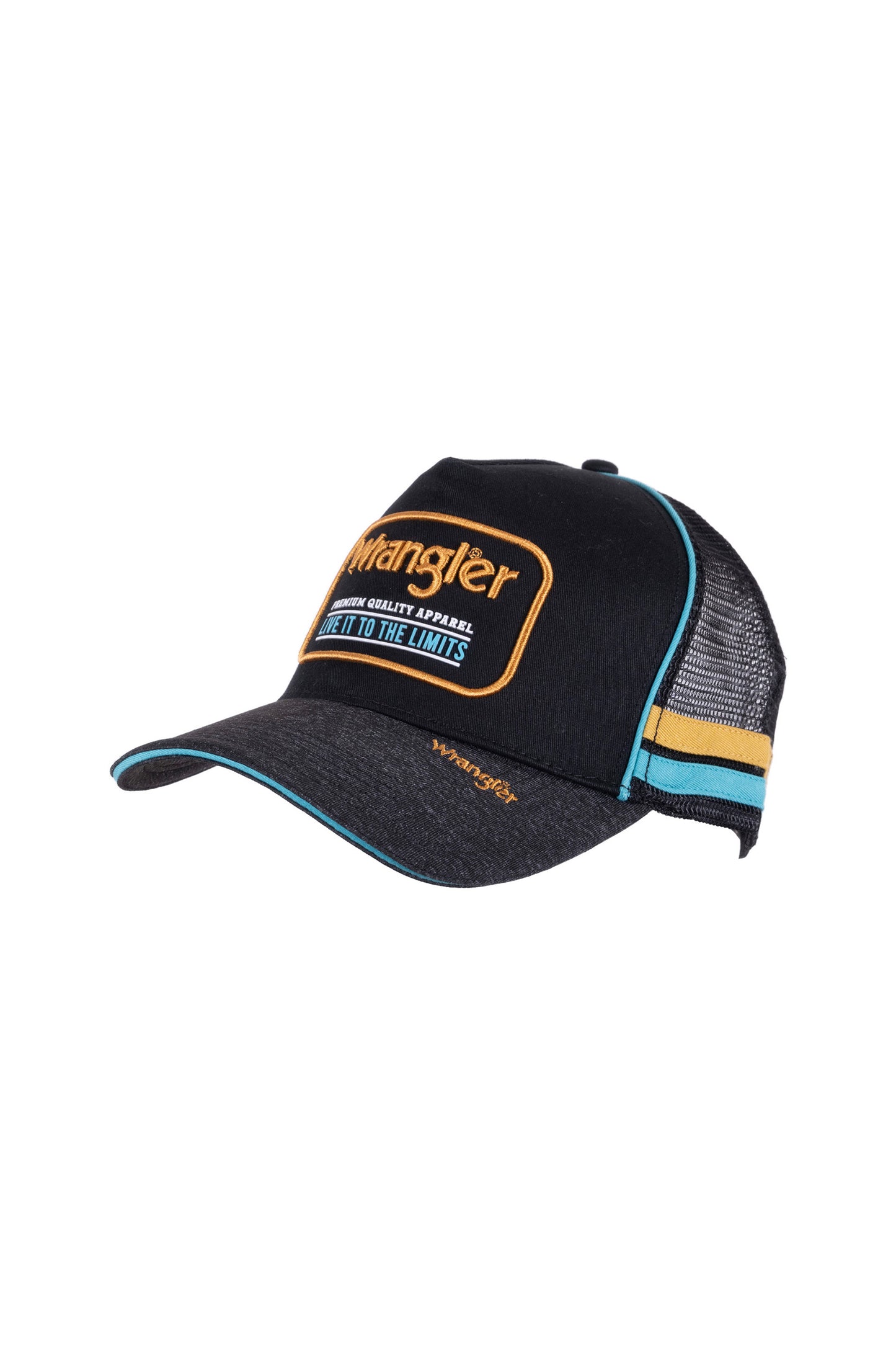 Wrangler Anton Square Front Trucker Cap - Black - X3S1953CAP