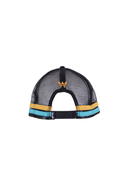 Wrangler Anton Square Front Trucker Cap - Black - X3S1953CAP