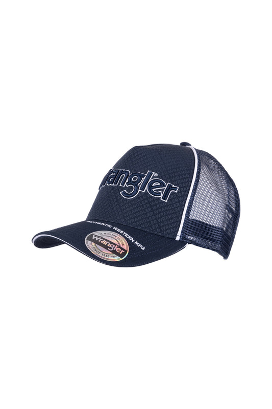 Wrangler Stewart High  Profile Trucker Cap - Navy/Marle - X3S1959CAP