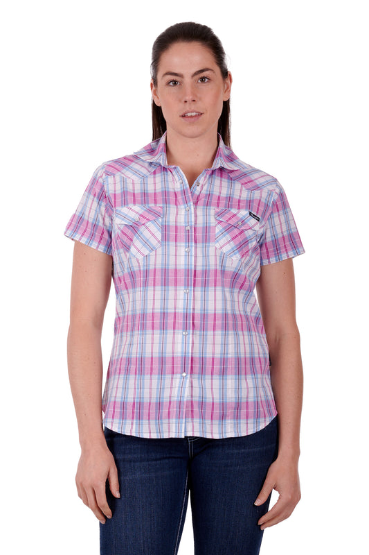 Wrangler Ladies Sanda S/S Shirt - Multi - X3S2132507
