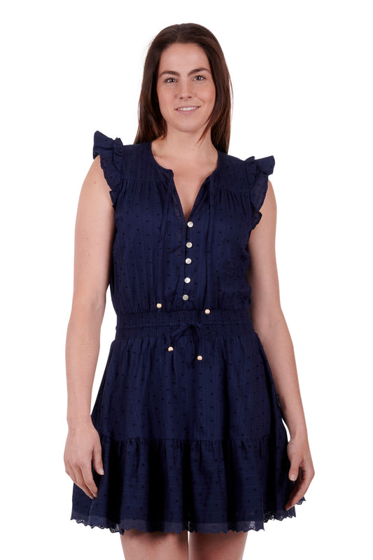 Wrangler Ladies Donita Dress - Navy - X3S2401726