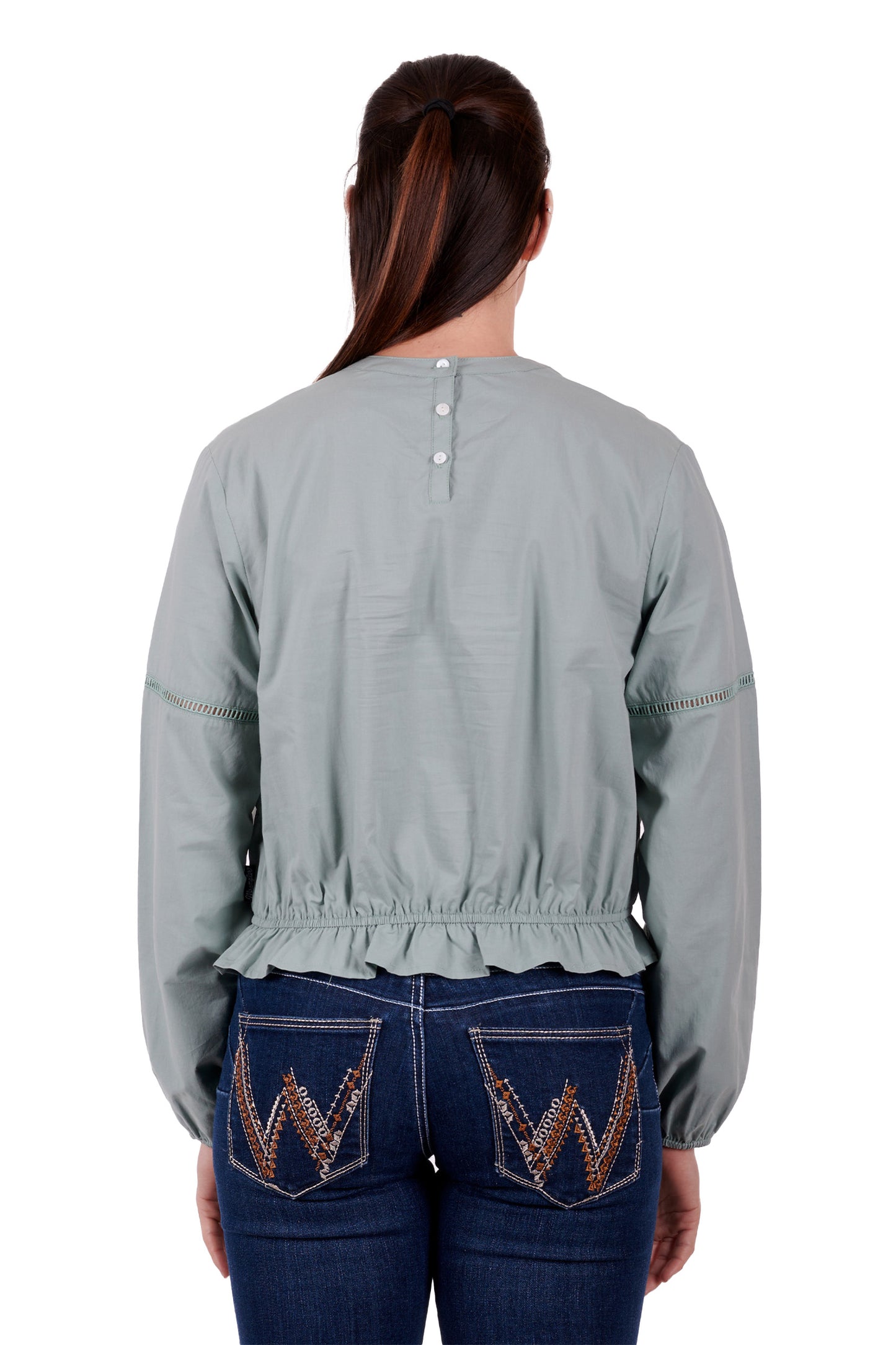 Wrangler Ladies Ryleigh L/S Blouse - X3S2506594