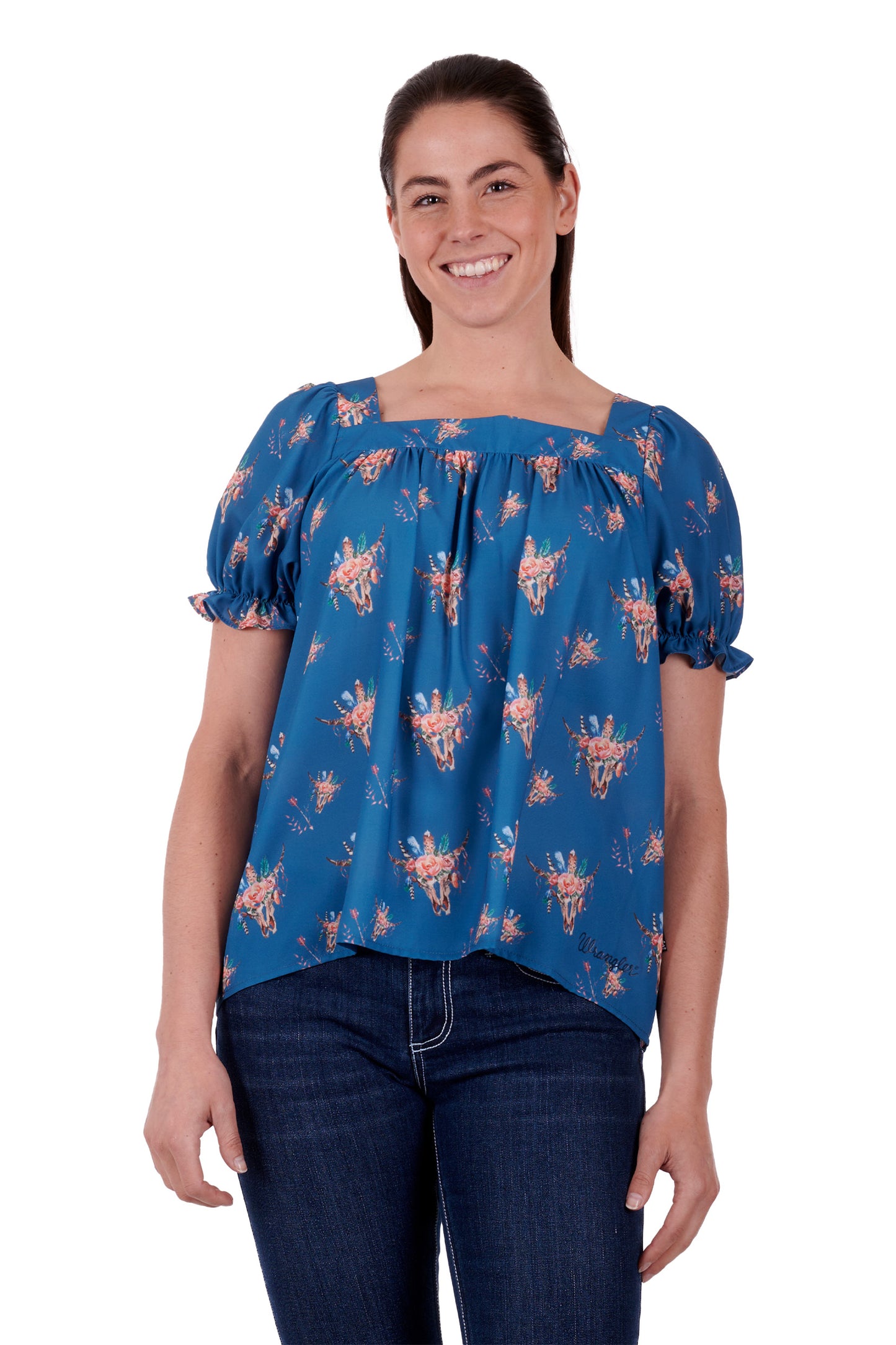 Wrangler Ladies Suzette S/S Blouse - X3S2507595