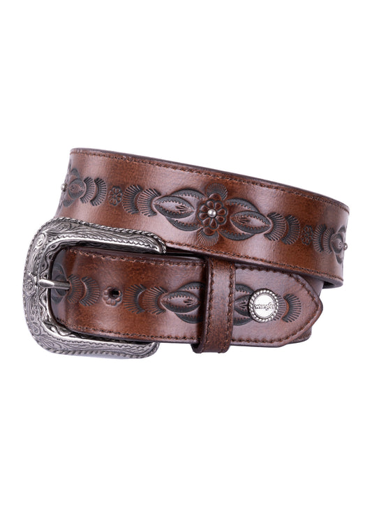 Wrangler Ladies Grace Belt - Dark Tan