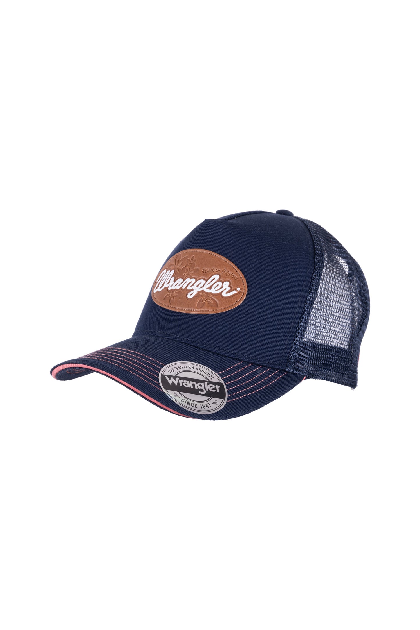Wrangler Cher High Profile  Ponytail Trucker Cap - Navy - X3S2945CAP