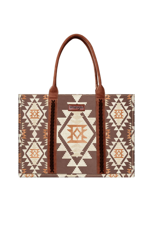 Wrangler Southwestern Tote Bag - Coffee/Tan - X3S2951BAG