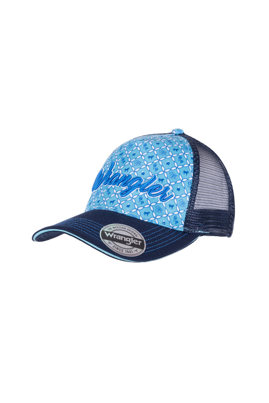 Wrangler Akilah Trucker Cap - Aqua/Navy - X3S2955CAP