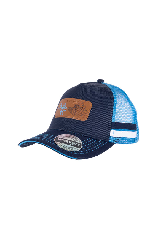 Wrangler Kids Rodeo Trucker Cap - Navy/Blue - X3S3958CAP