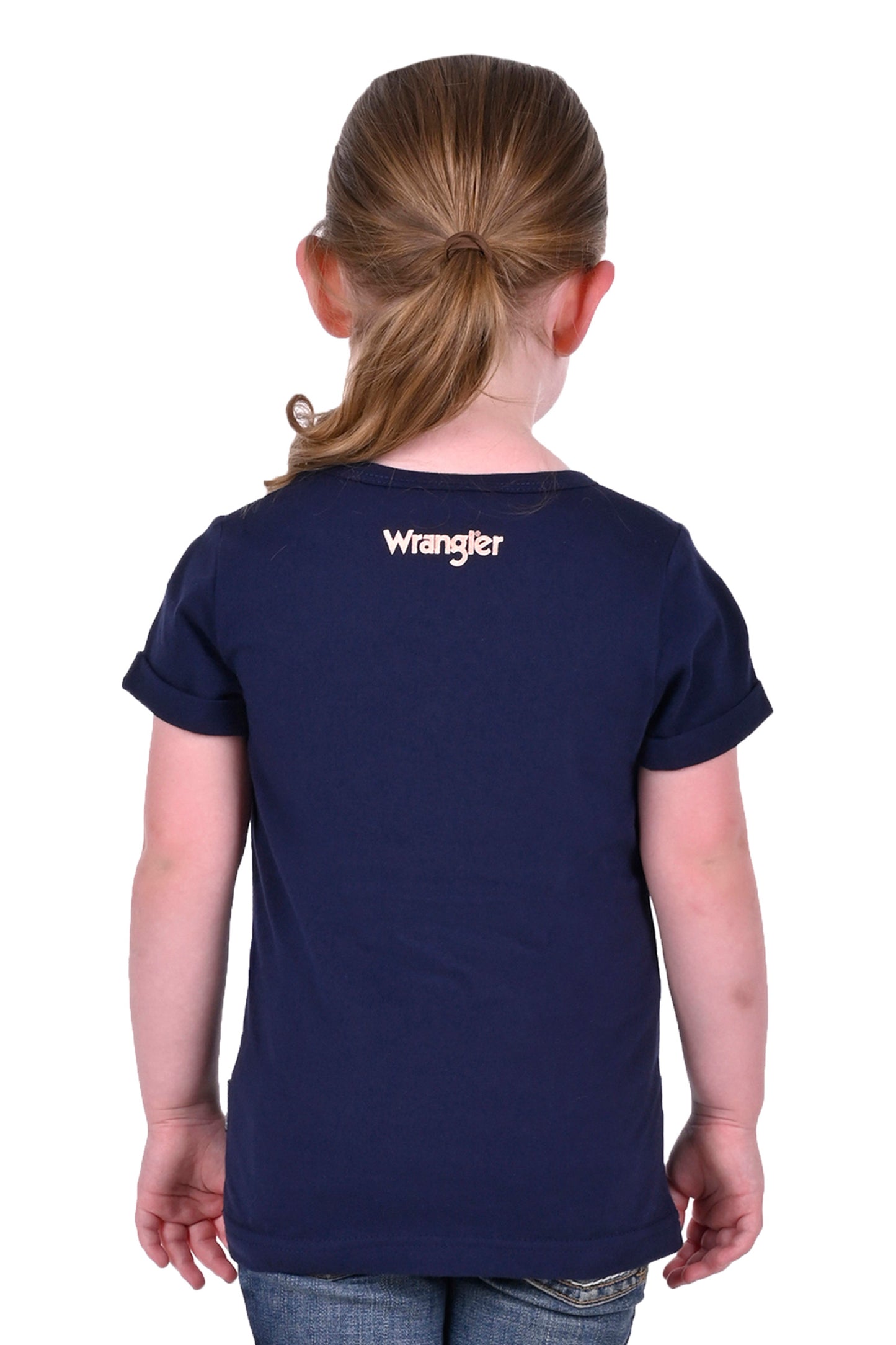 Wrangler Girls Iris Short Sleeve Tee - Navy - X3S5598767