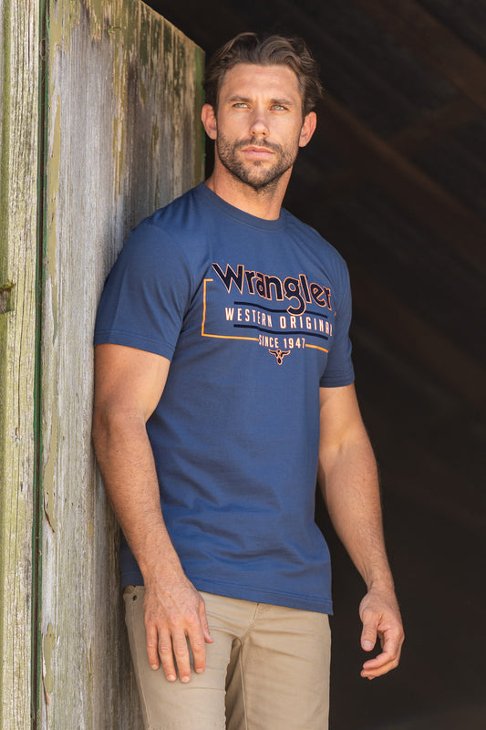 Wrangler Mens Liam S/S Tee - X4S1557166