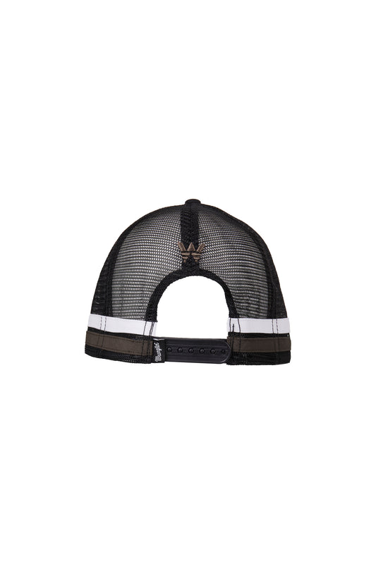 Wrangler Luke High Profile Trucker Cap - Black - X4S1942CAP