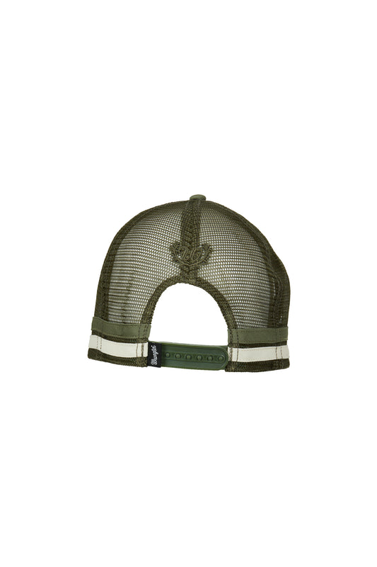 Wrangler Utah High Profile Trucker Cap - Olive - X4S2906CAP