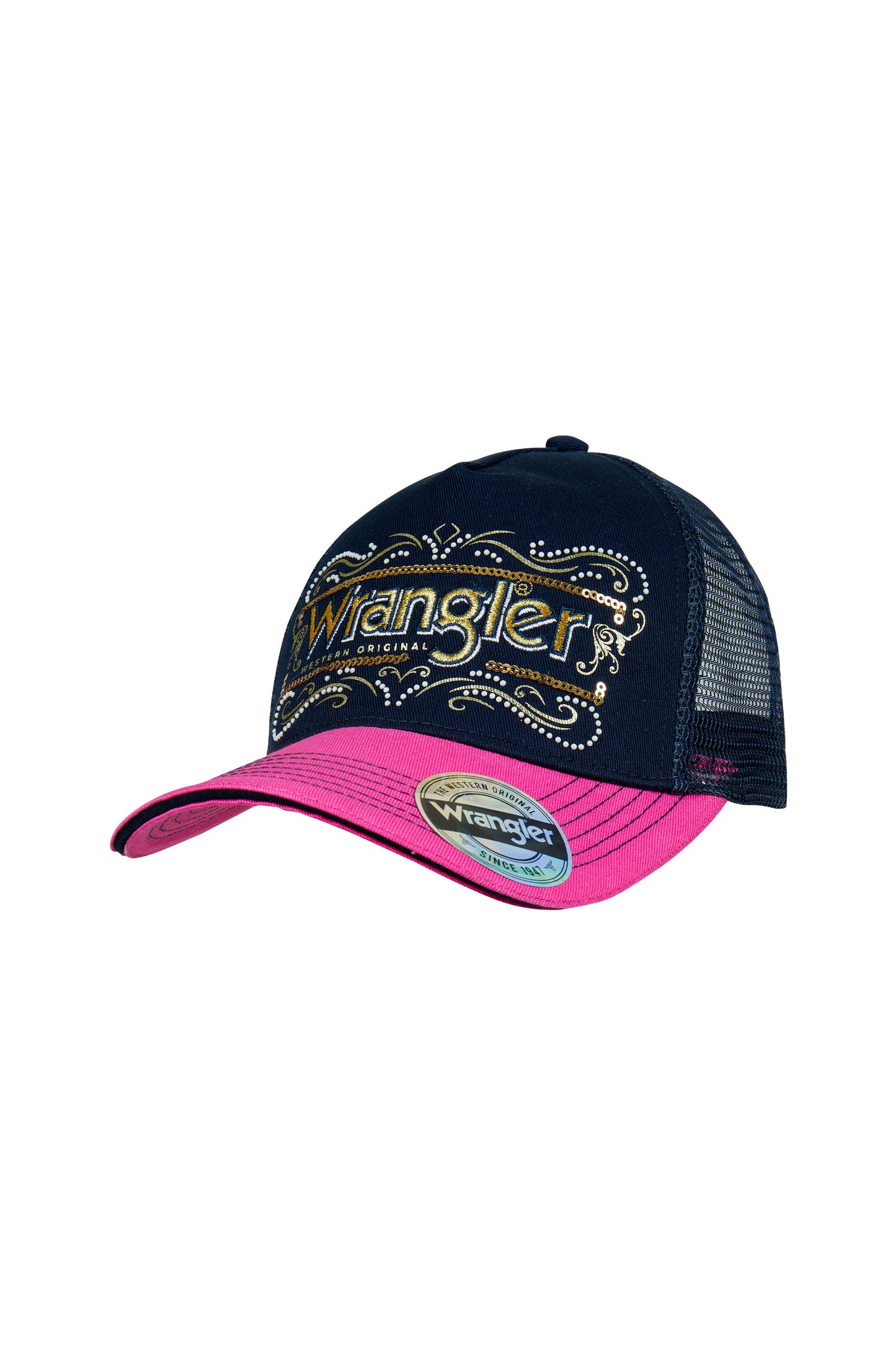 Wrangler Billy Trucker Cap - Navy/Pink - X4S2907CAP