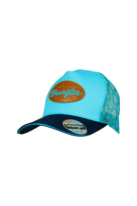 Wrangler Ponytail Trucker Cap - X4S2911CAP-Aqua/Navy