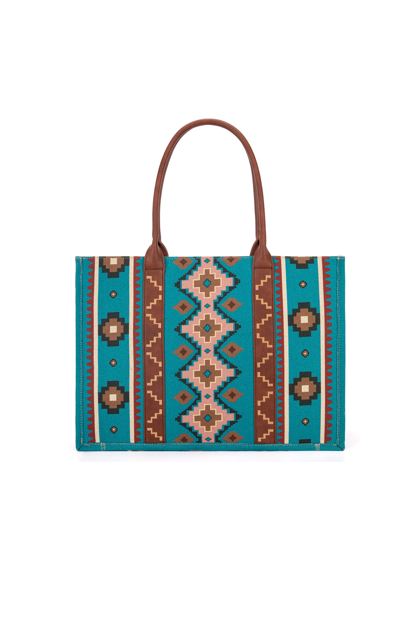 Wrangler Southwestern Tote Bag - Aqua - X4S2951BAG