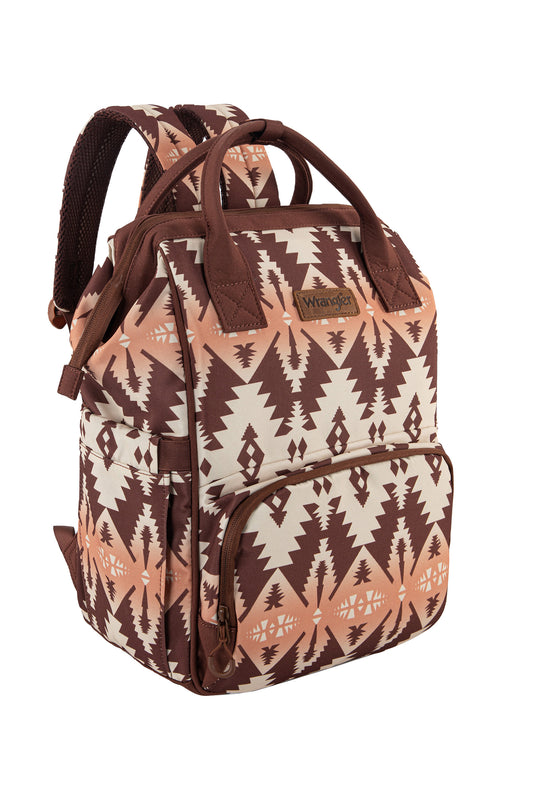 Wrangler Southwestern Backpack Baby Bag - X4S2960BAG - Mocha