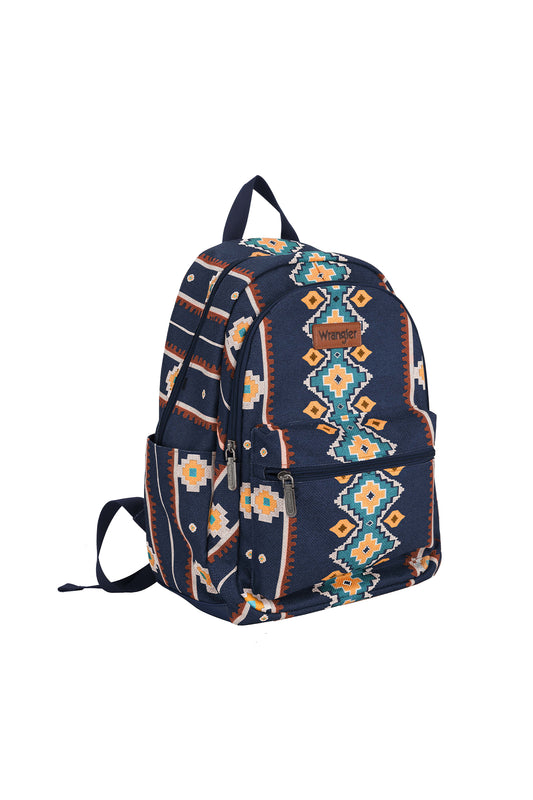 Wrangler Southwestern Canvas Backpack - Navy - X4S2974BAG
