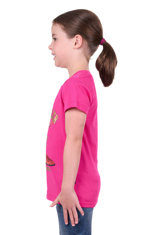 Wrangler Girls Penny Short Sleeve Tee - Pink - X4S5598204