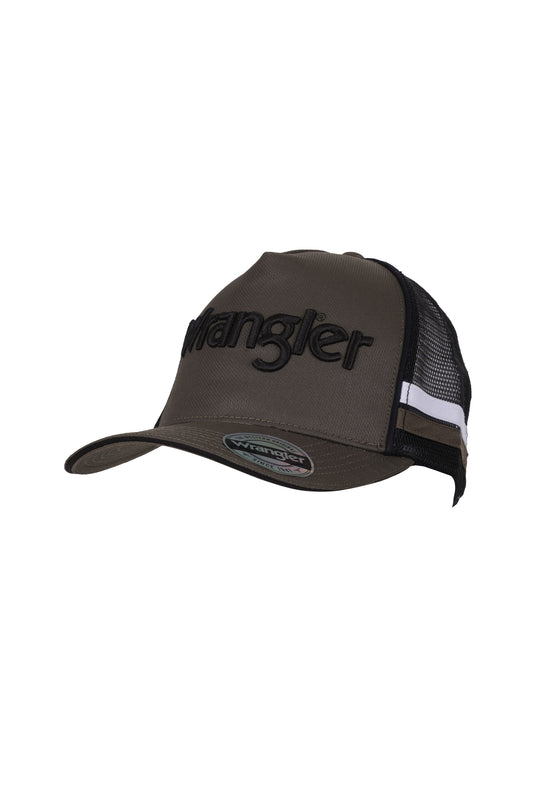 Wrangler Dan High Profile Trucker Cap - Dark Tan - X4W1940CAP