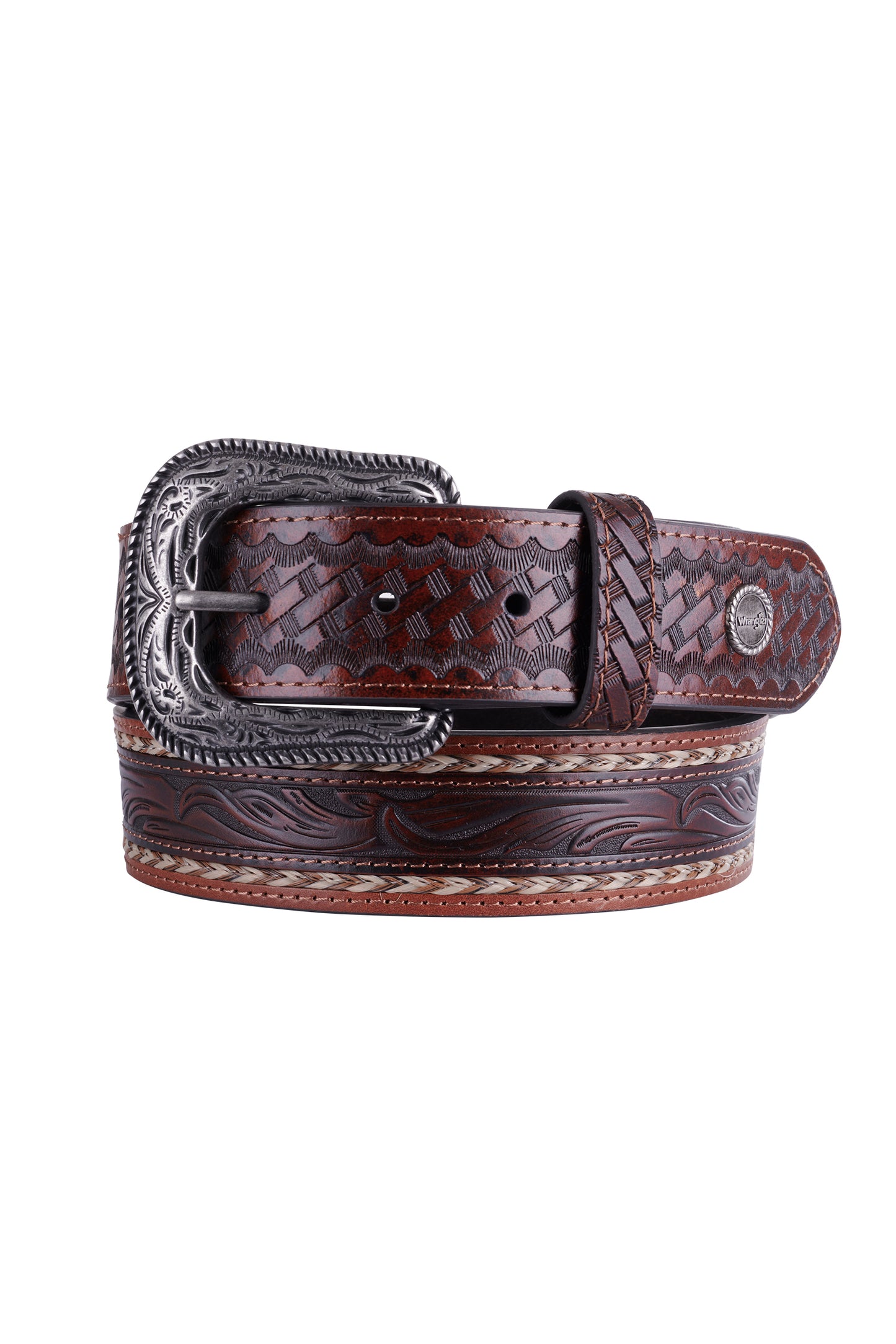 Wrangler Carden Belt - Dark Tan