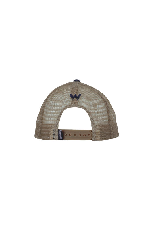 Wrangler Adrian Trucker Cap - Navy/Tan - X4W1949CAP