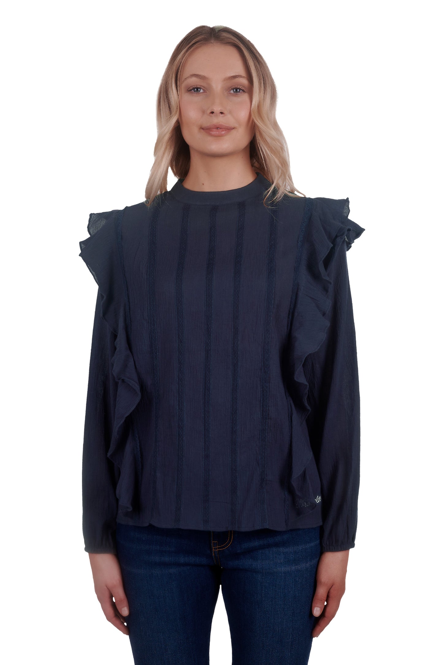 Wrangler Ladies Vannessa L/S Blouse - X4W2512081