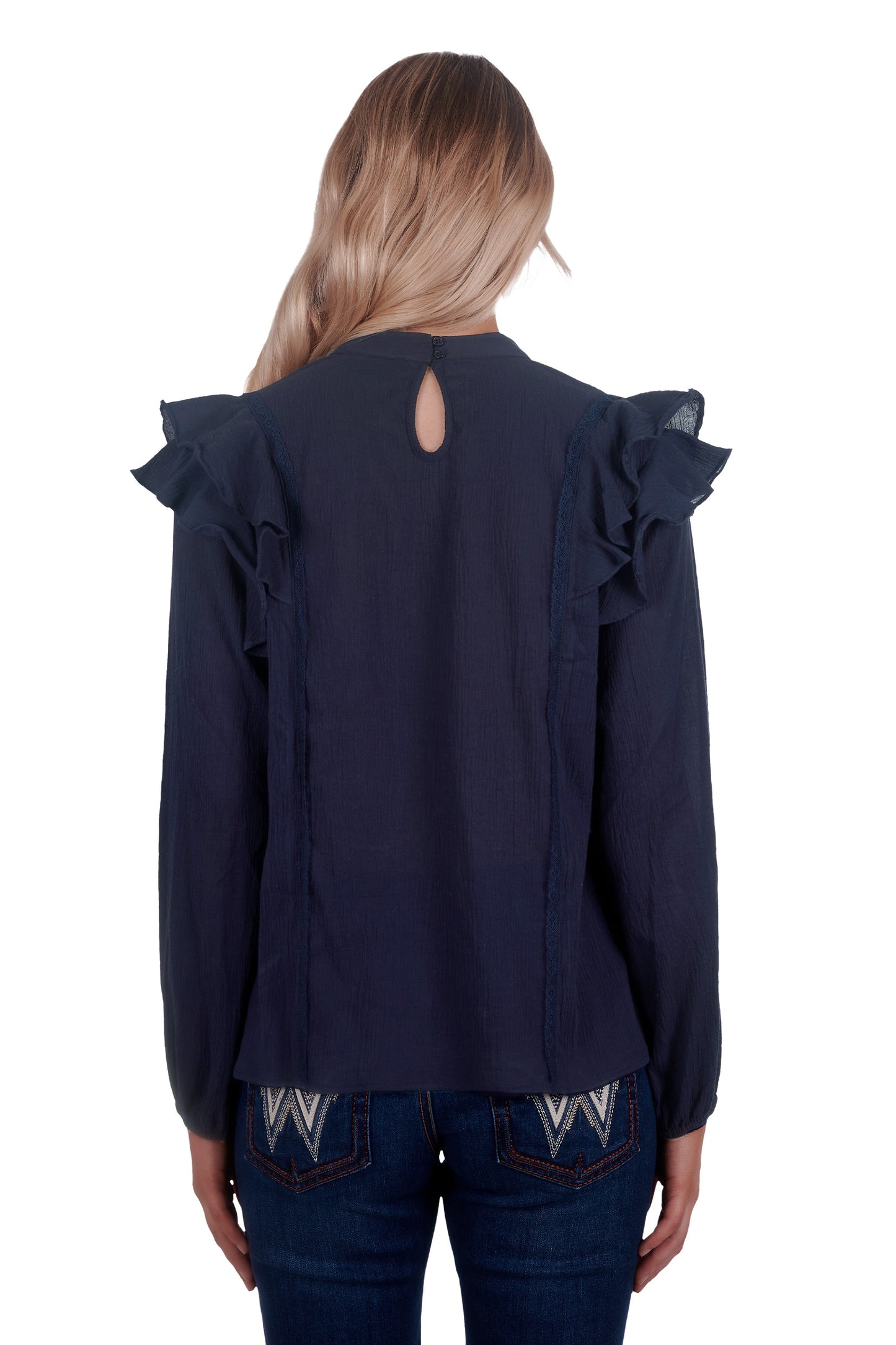 Wrangler Ladies Vannessa L/S Blouse - X4W2512081