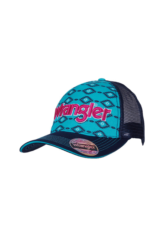 Wrangler Jo-Jo Trucker Cap - Aqua/Navy - X4W2908CAP