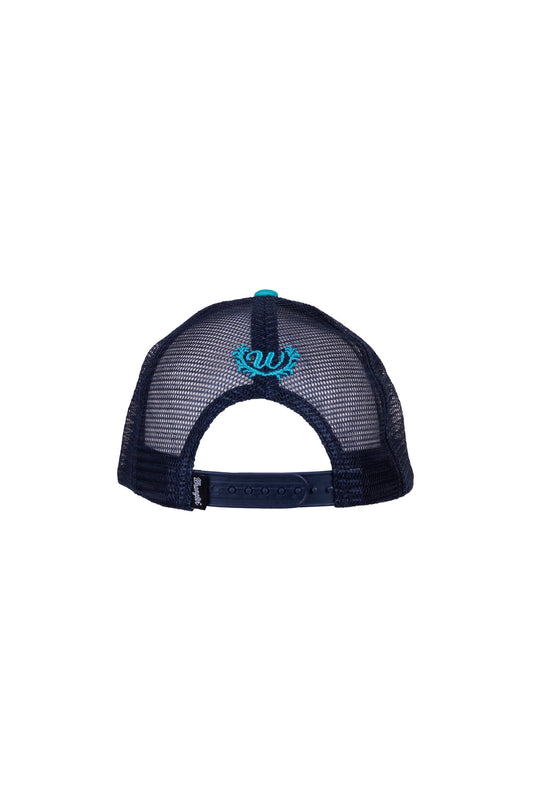 Wrangler Jo-Jo Trucker Cap - Aqua/Navy - X4W2908CAP